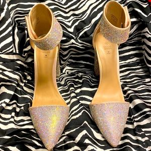 Rhinestone Vegan Heels